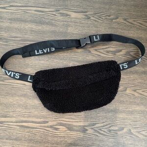 Levi's Black Sherpa Belt Bag